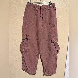 BDG Urban Outfitters Cargo Pants Wide Leg Baggy Slouchy Size Medium Pull On